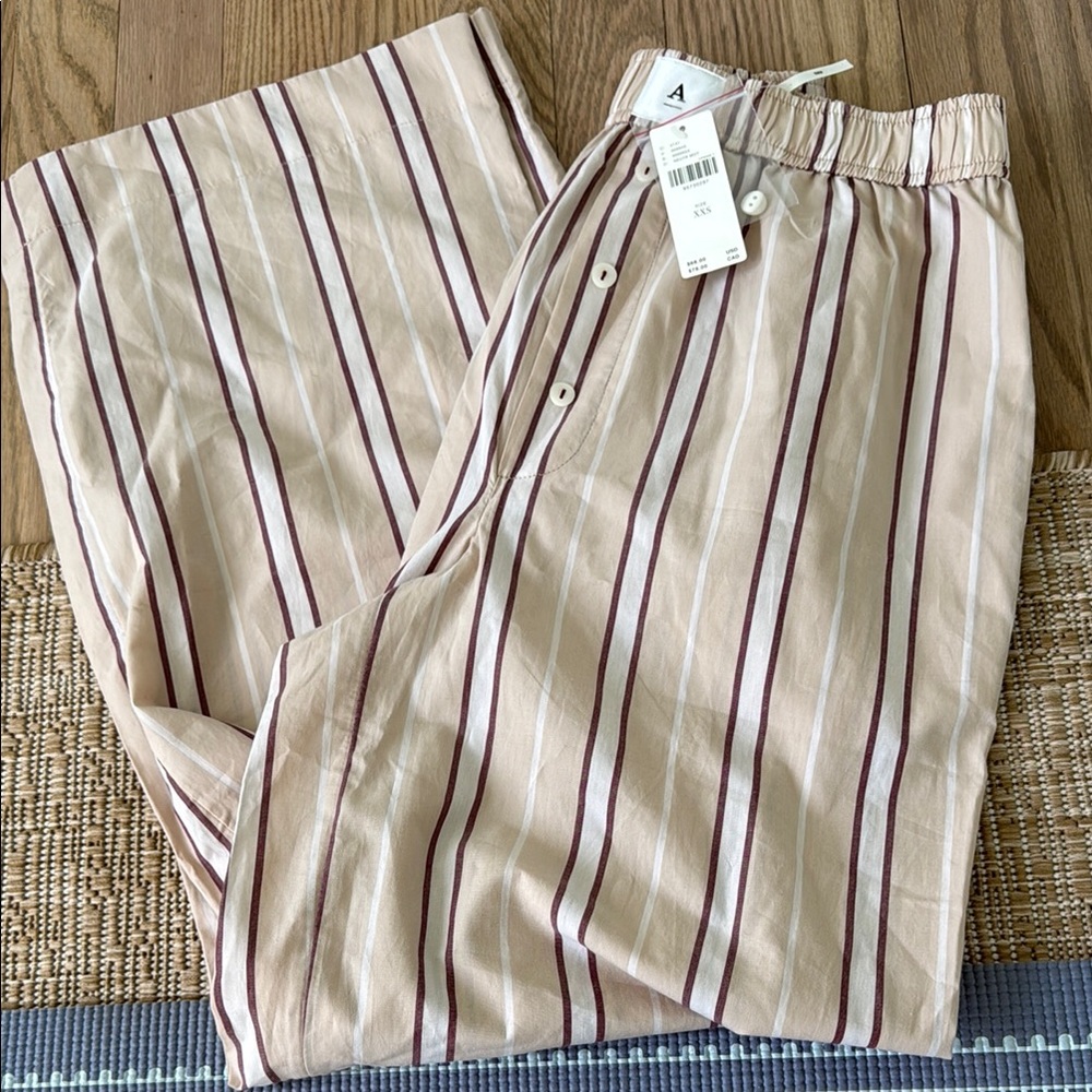 Anthropologie Relaxed Cotton Boxer pajama pants
